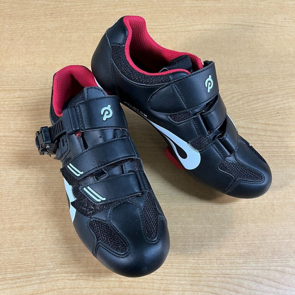 PELOTON Black/Red Cycling Shoes Size EUR 37 Unisex